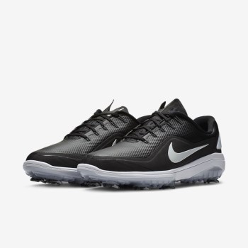 Nike React Vapor 2 - Férfi Golf Cipő - Fekete/Fehér/Metal Fehér